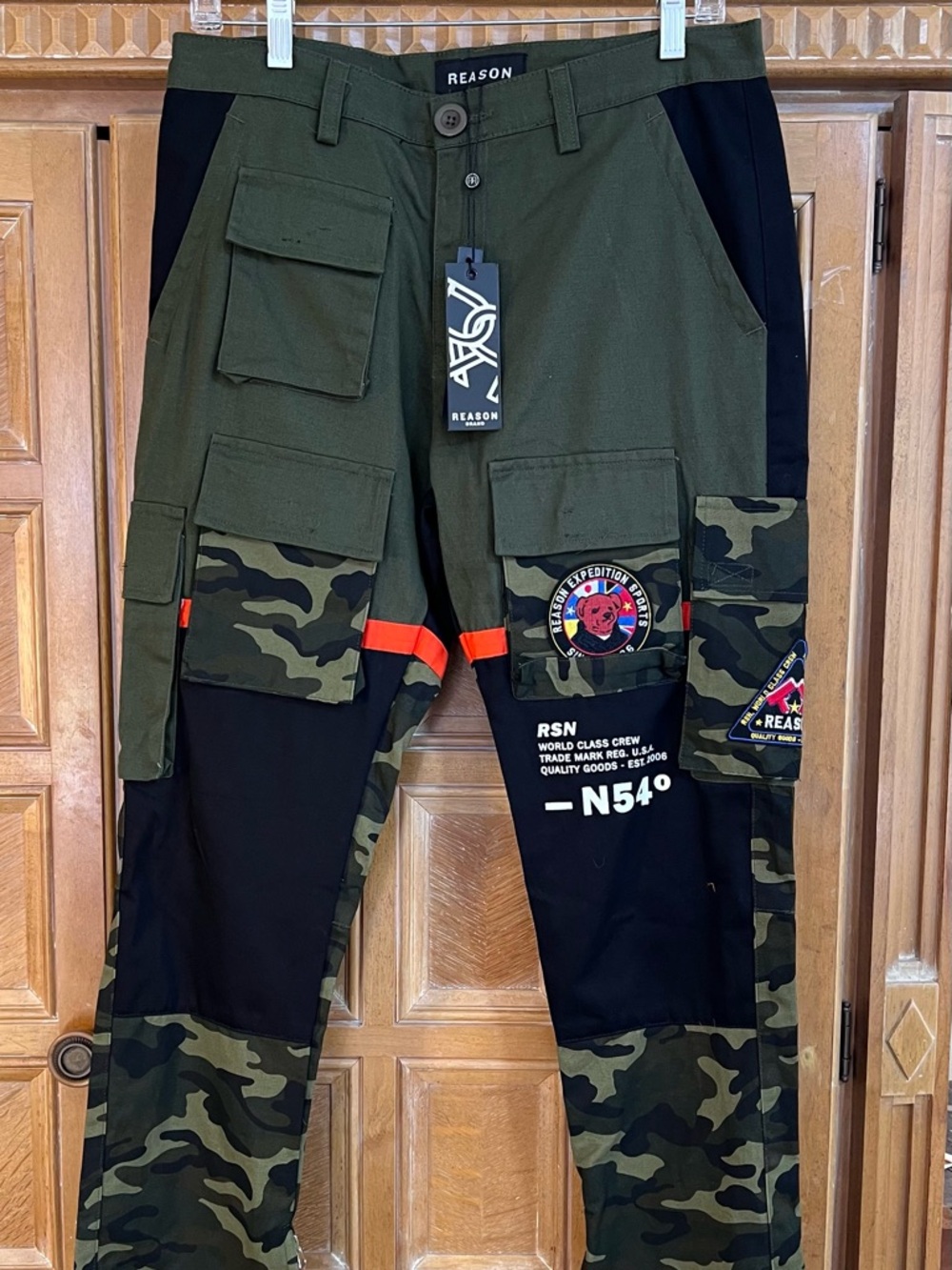 Cargo Pants by Reason Size M 9 Pockets Unisex